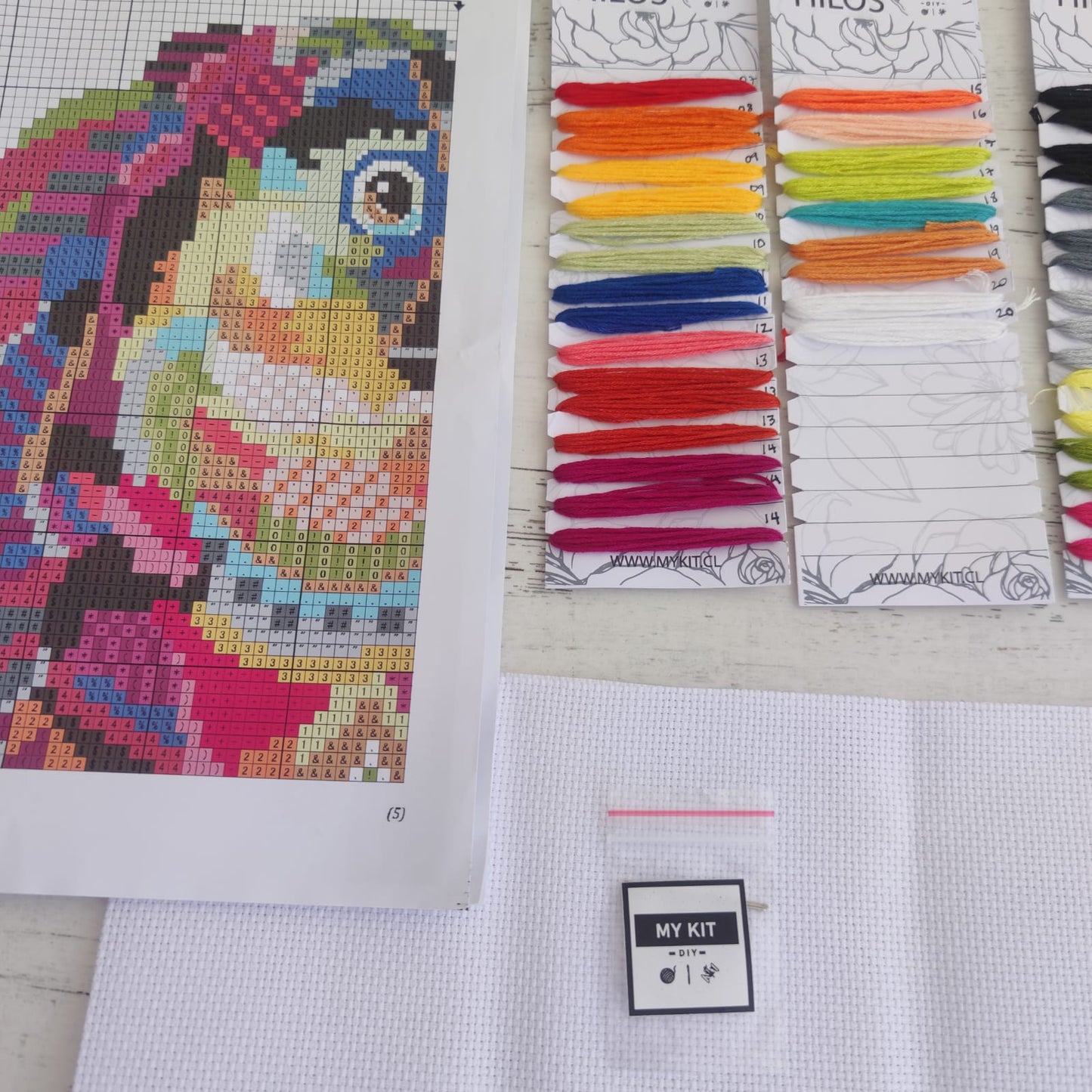 Kit punto cruz - Tucán