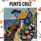 Kit punto cruz - Casita azul (40x40cm)-11ct