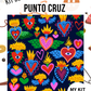 Kit punto cruz - Corazones detente (40x40cm)-11ct