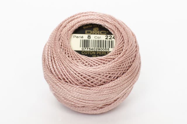 Algodón Perlé grosor 8 ovillos de 10 gr marca DMC