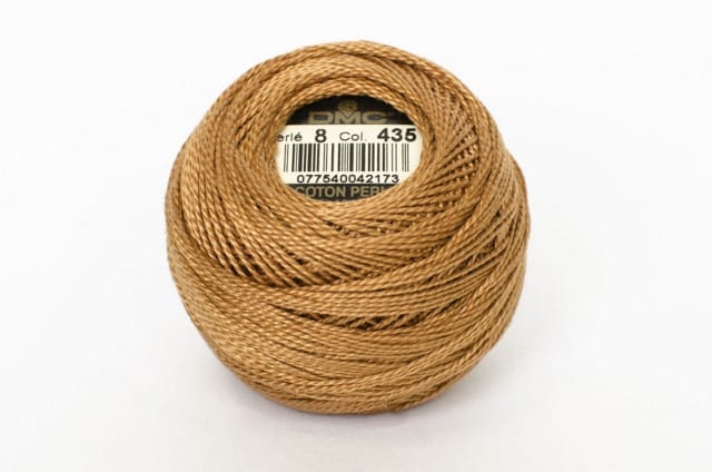 Algodón Perlé grosor 8 ovillos de 10 gr marca DMC