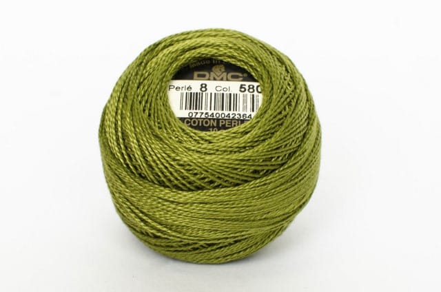 Algodón Perlé grosor 8 ovillos de 10 gr marca DMC