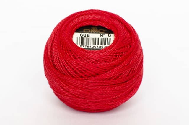 Algodón Perlé grosor 8 ovillos de 10 gr marca DMC