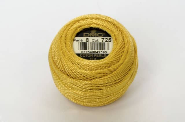 Algodón Perlé grosor 8 ovillos de 10 gr marca DMC