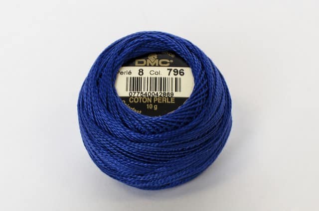 Algodón Perlé grosor 8 ovillos de 10 gr marca DMC