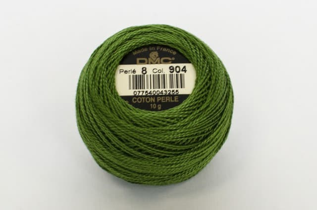 Algodón Perlé grosor 8 ovillos de 10 gr marca DMC