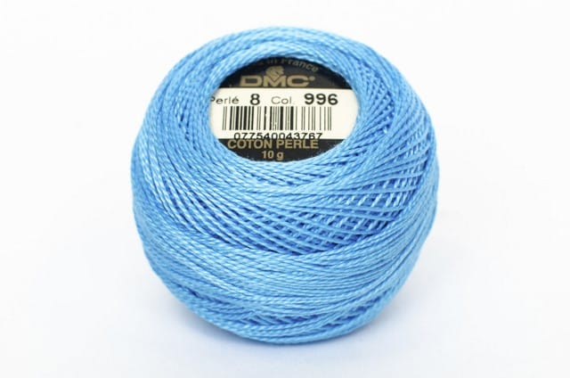 Algodón Perlé grosor 8 ovillos de 10 gr marca DMC