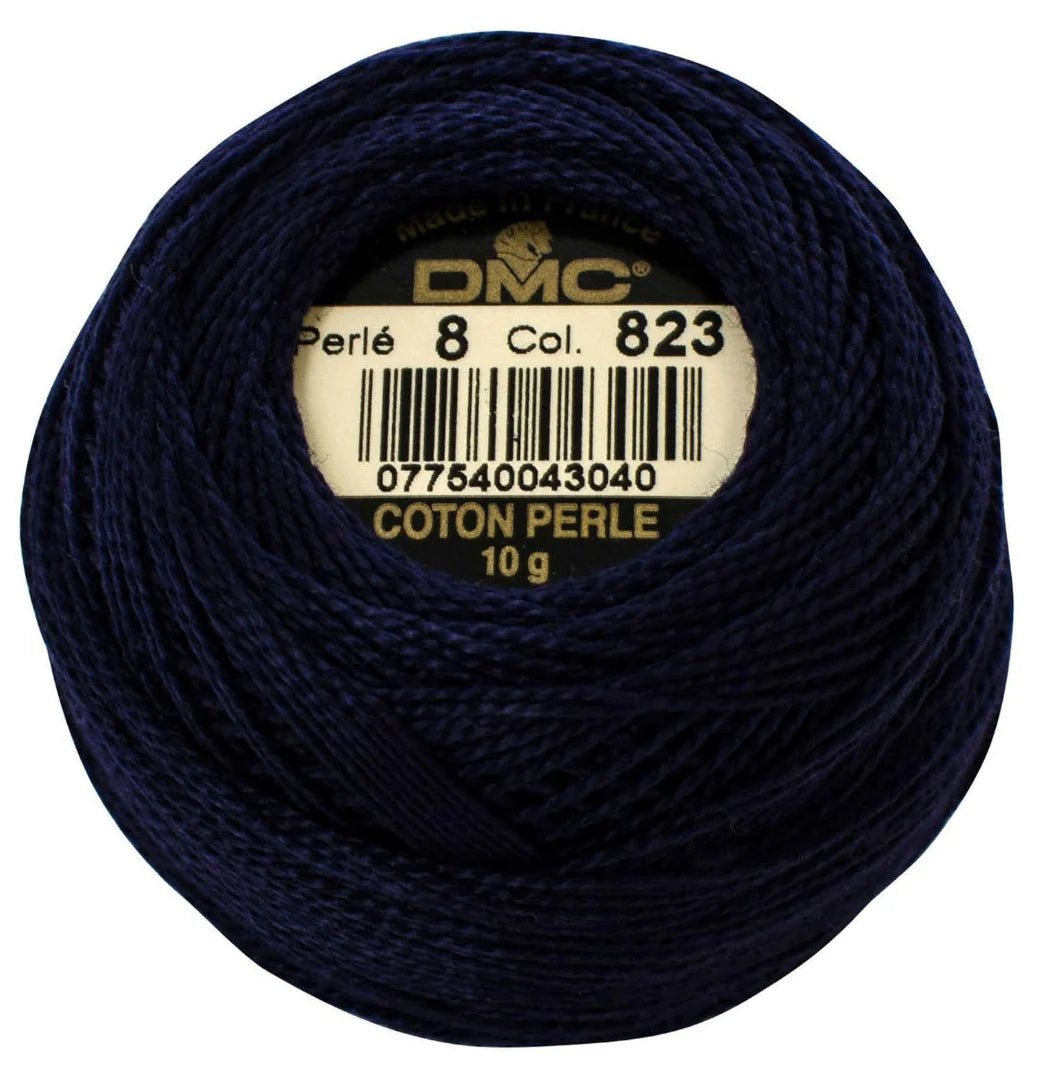 Algodón Perlé grosor 8 ovillos de 10 gr marca DMC