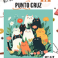 Kit punto cruz - Muchos gatitos (40x40cm)-11ct