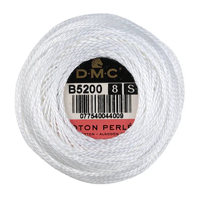 Algodón Perlé grosor 8 ovillos de 10 gr marca DMC