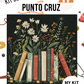 Kit punto cruz -Libros floreados