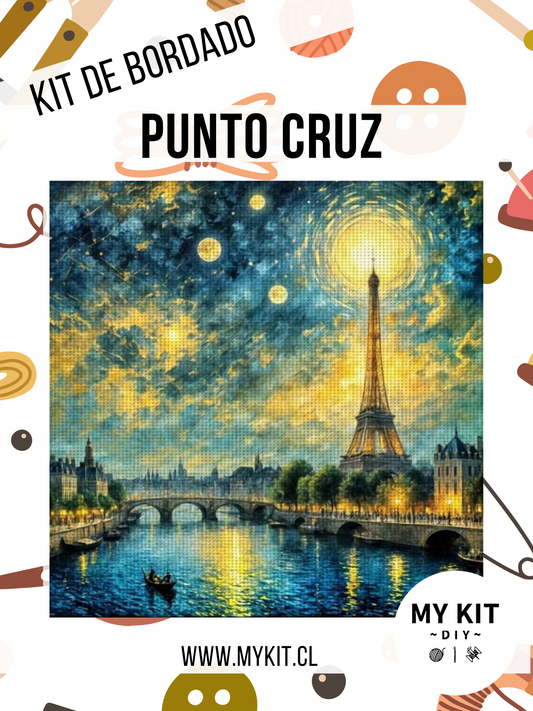 Kit punto cruz - Torre eiffel