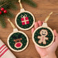 ¡ESPECIAL NAVIDAD! Kit adornos árbol punto cruz