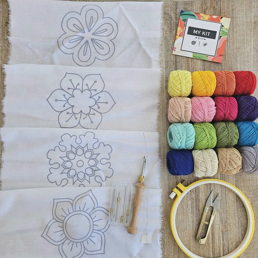 Kit de bordado con aguja mágica