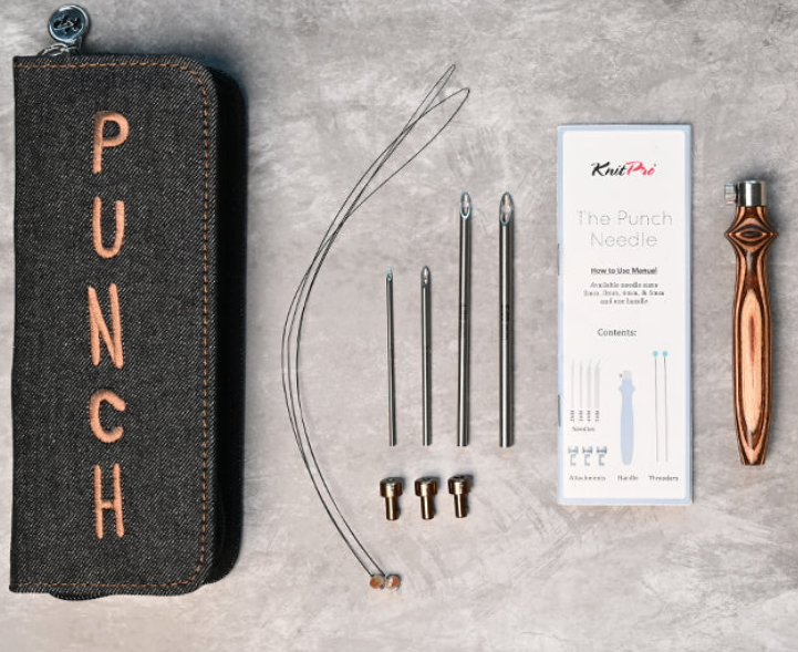 Set de Punch Needle (Aguja mágica) Earthy de KnitPro