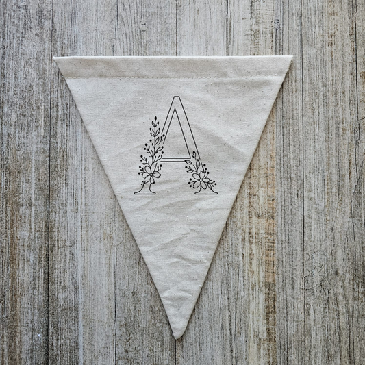 Kit banderín letra Personalizada DISEÑOS FLORES