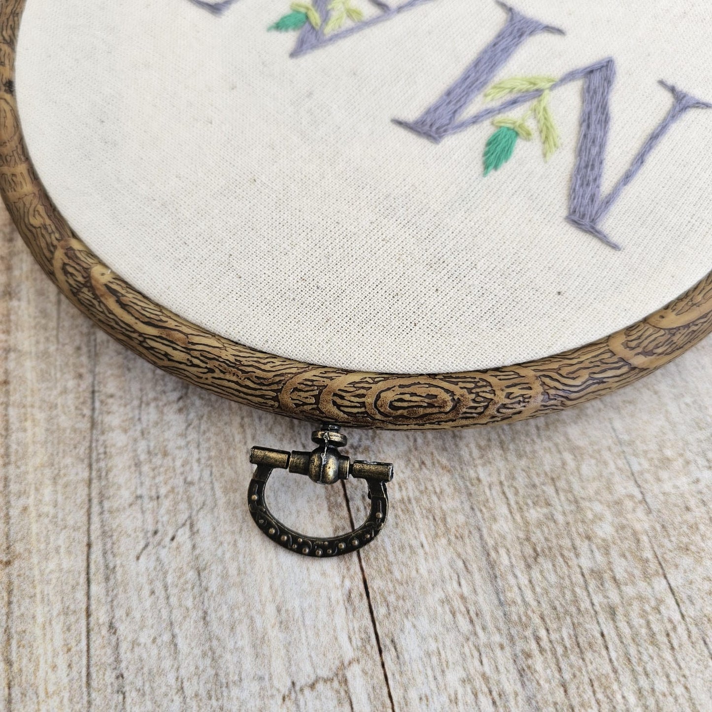 Bastidor redondo imitación madera