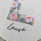 Kit letra floreada con nombre
