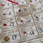 Kit calendario de adviento para tejer y bordar