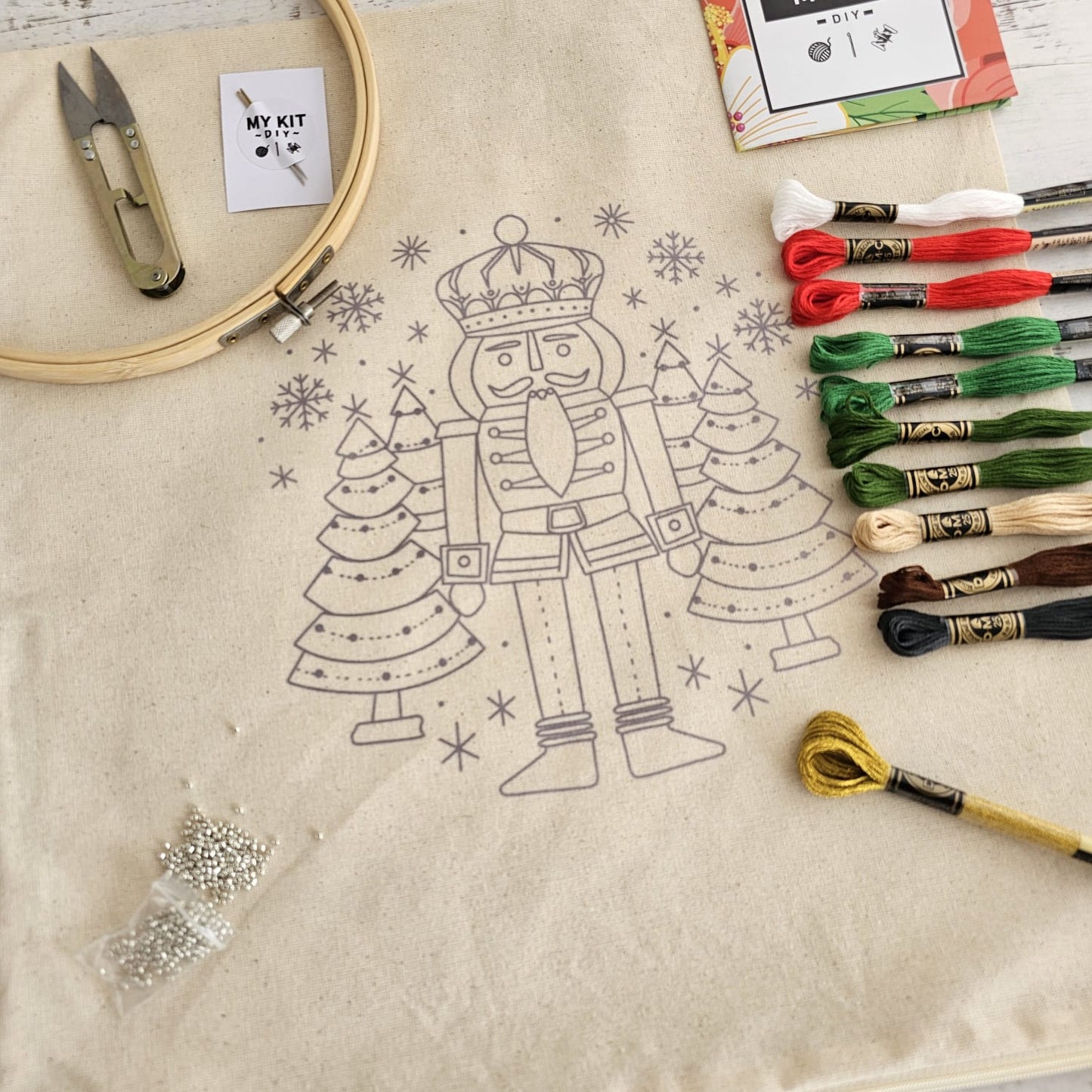 ¡ESPECIAL NAVIDAD! Kit funda de cojín soldado cascanueces