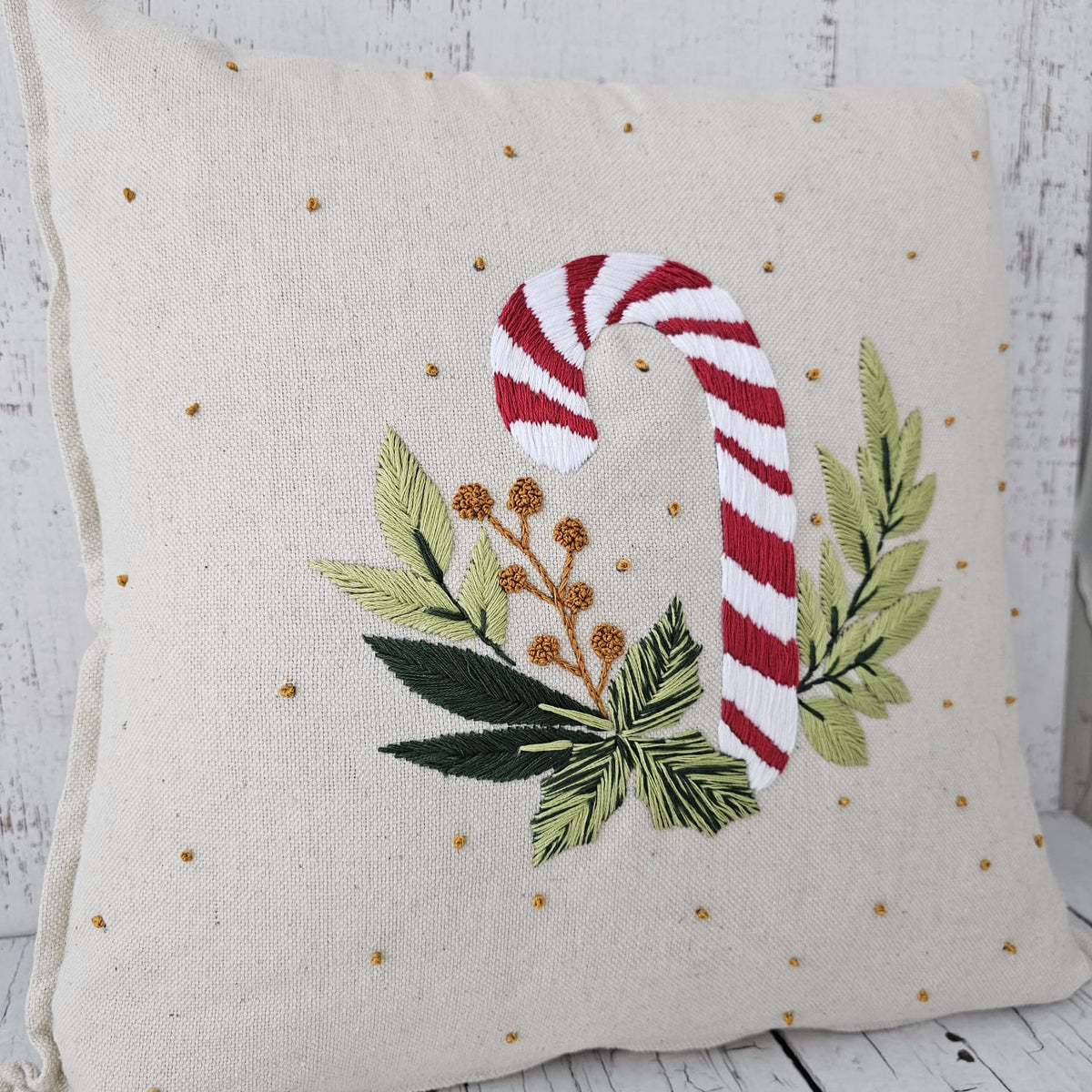 ¡ESPECIAL NAVIDAD! Kit funda de cojín bastón navideño