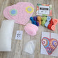 Kit corazón rosado bordado Ayacuchano