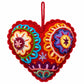 Kit corazón rojo bordado Ayacuchano