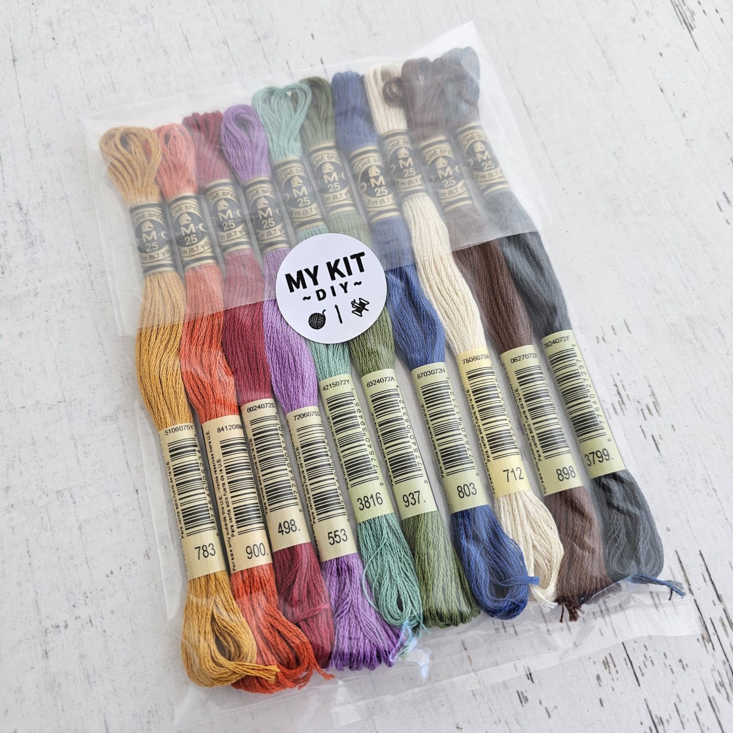 Kit hilo mouline DMC colores tierra