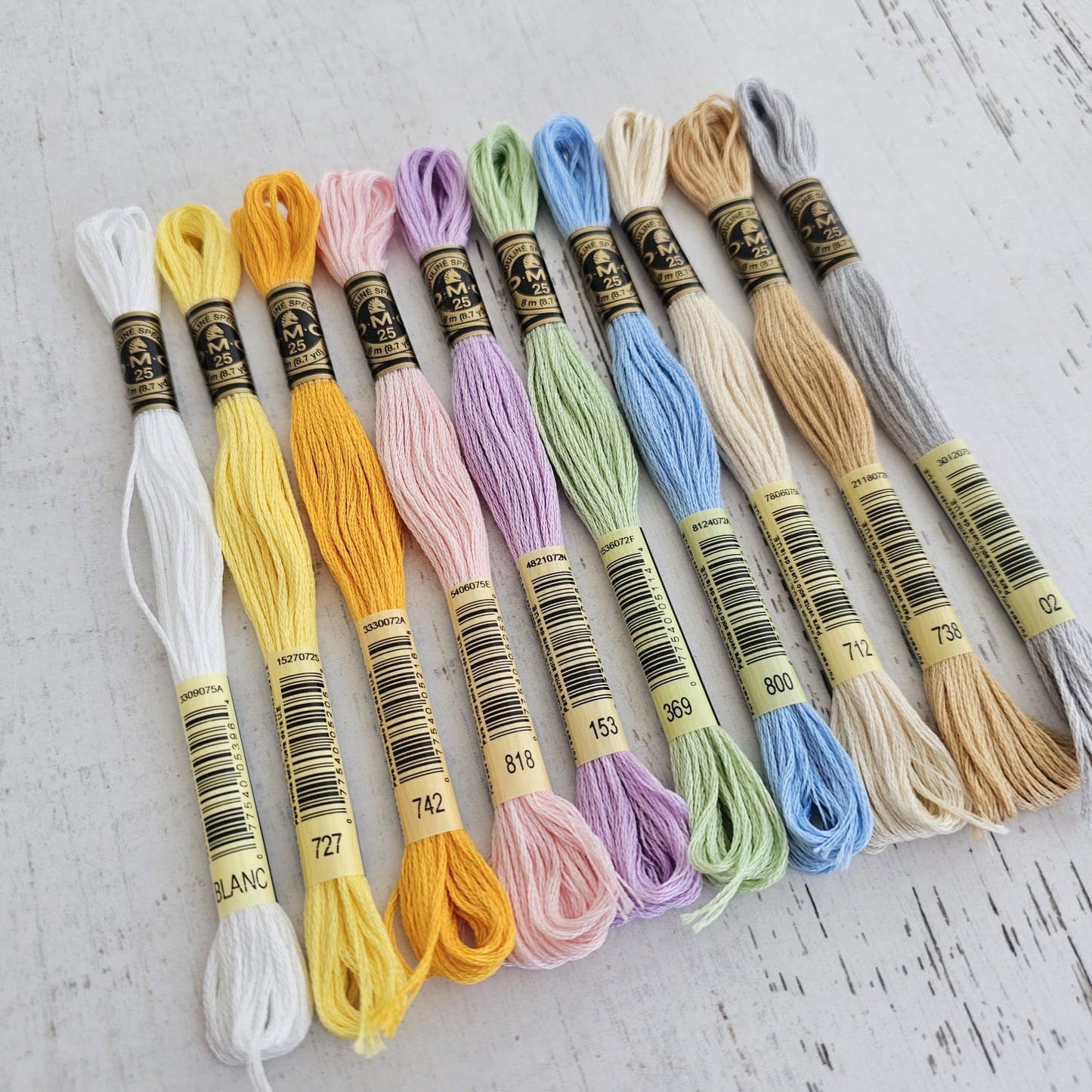 Kit hilo mouline DMC colores pateles