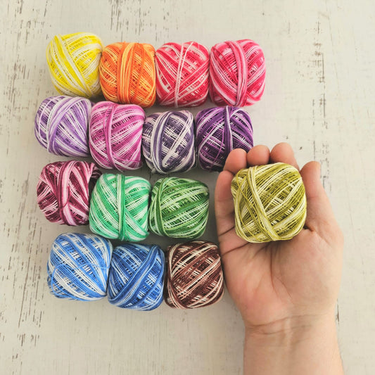 Kit 15 hilos perle matizados Asunción