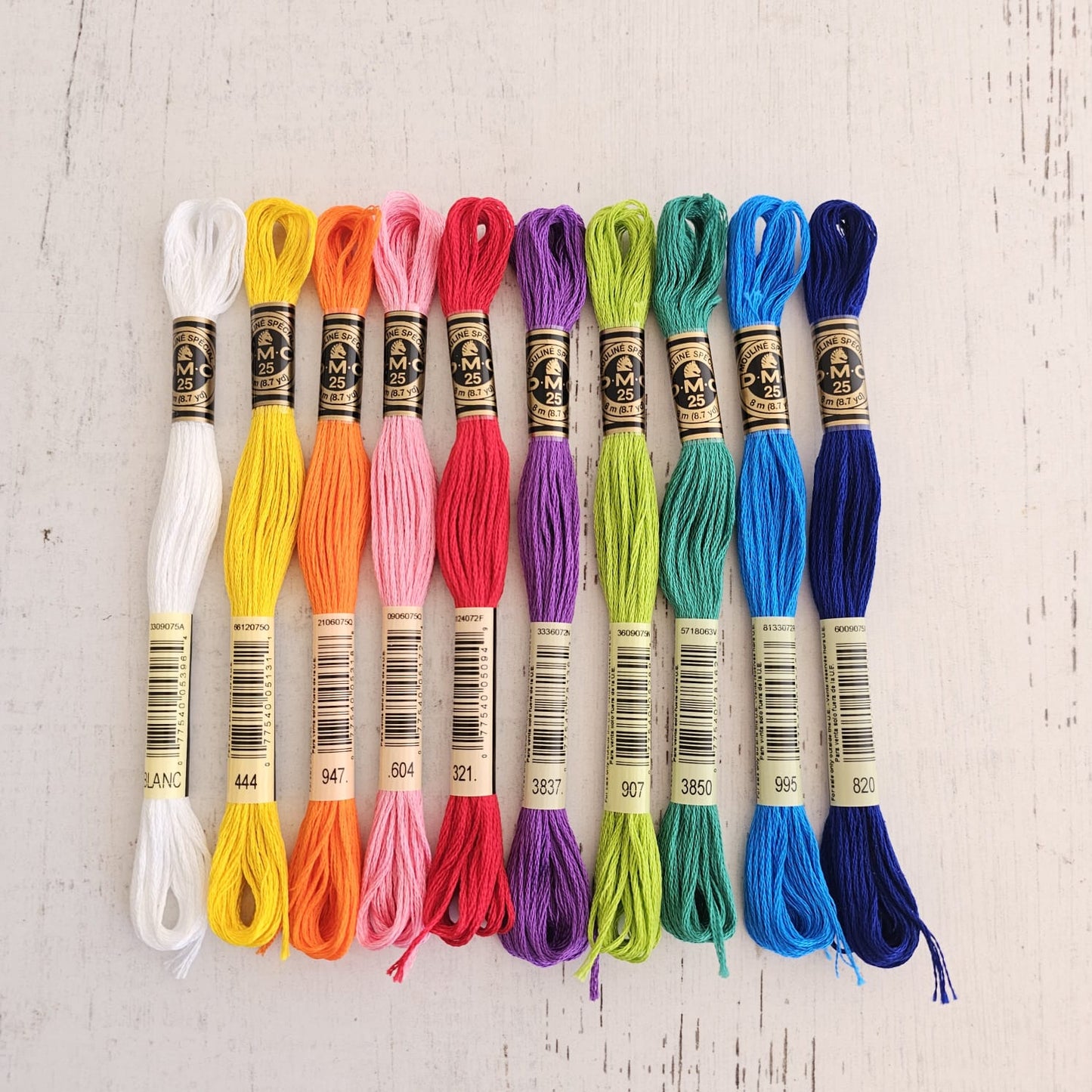 Kit hilo mouline DMC colores fuertes