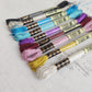 Kit 9 hilos mouline metalizados