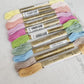 Kit 10 hilos mouline colores pasteles