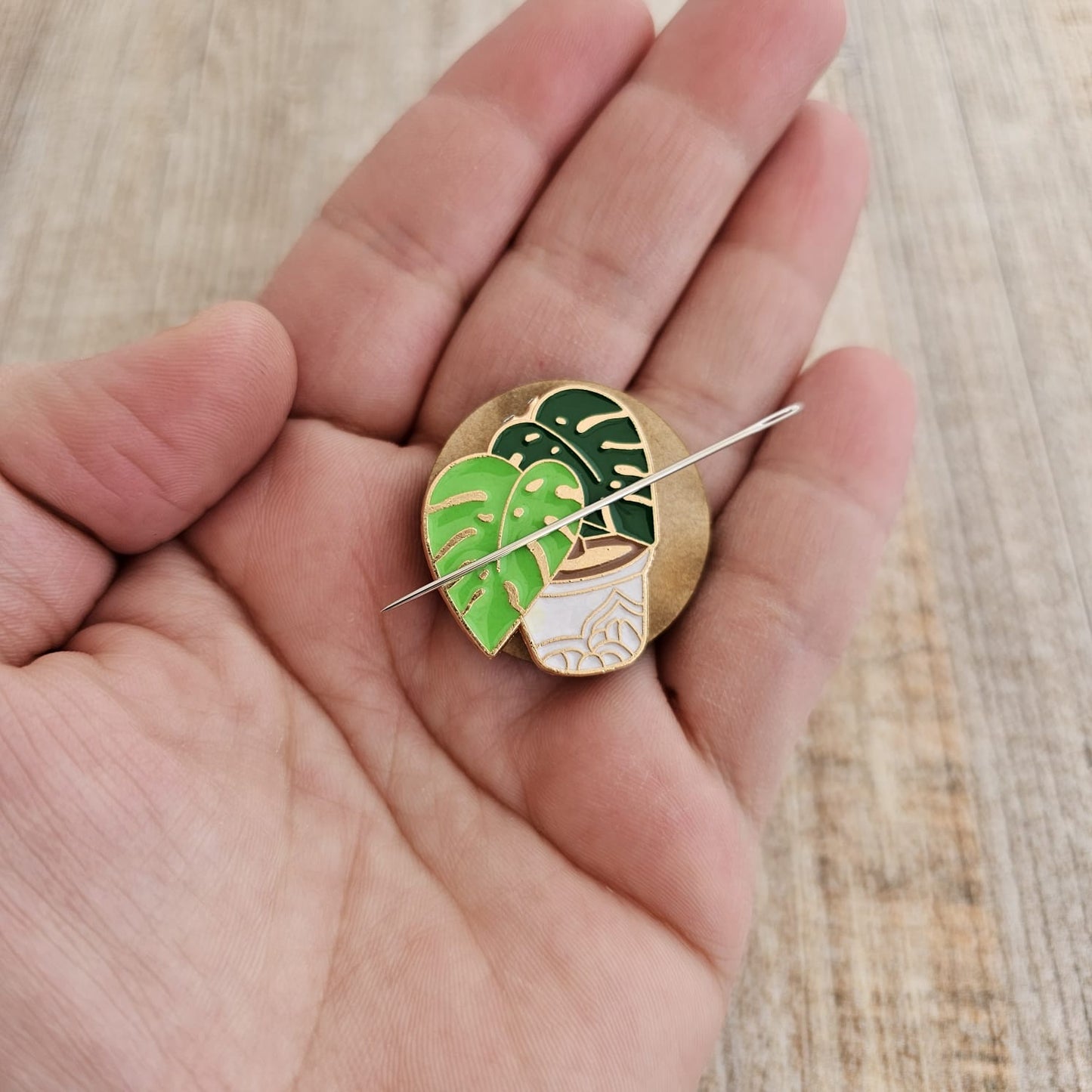 Imán para agujas Monstera