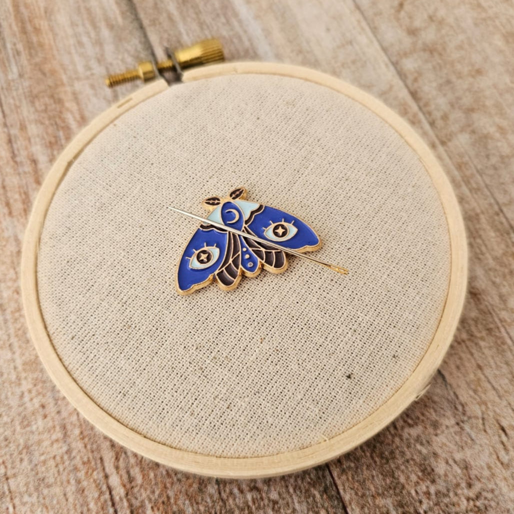 Imán para agujas Mariposa azul