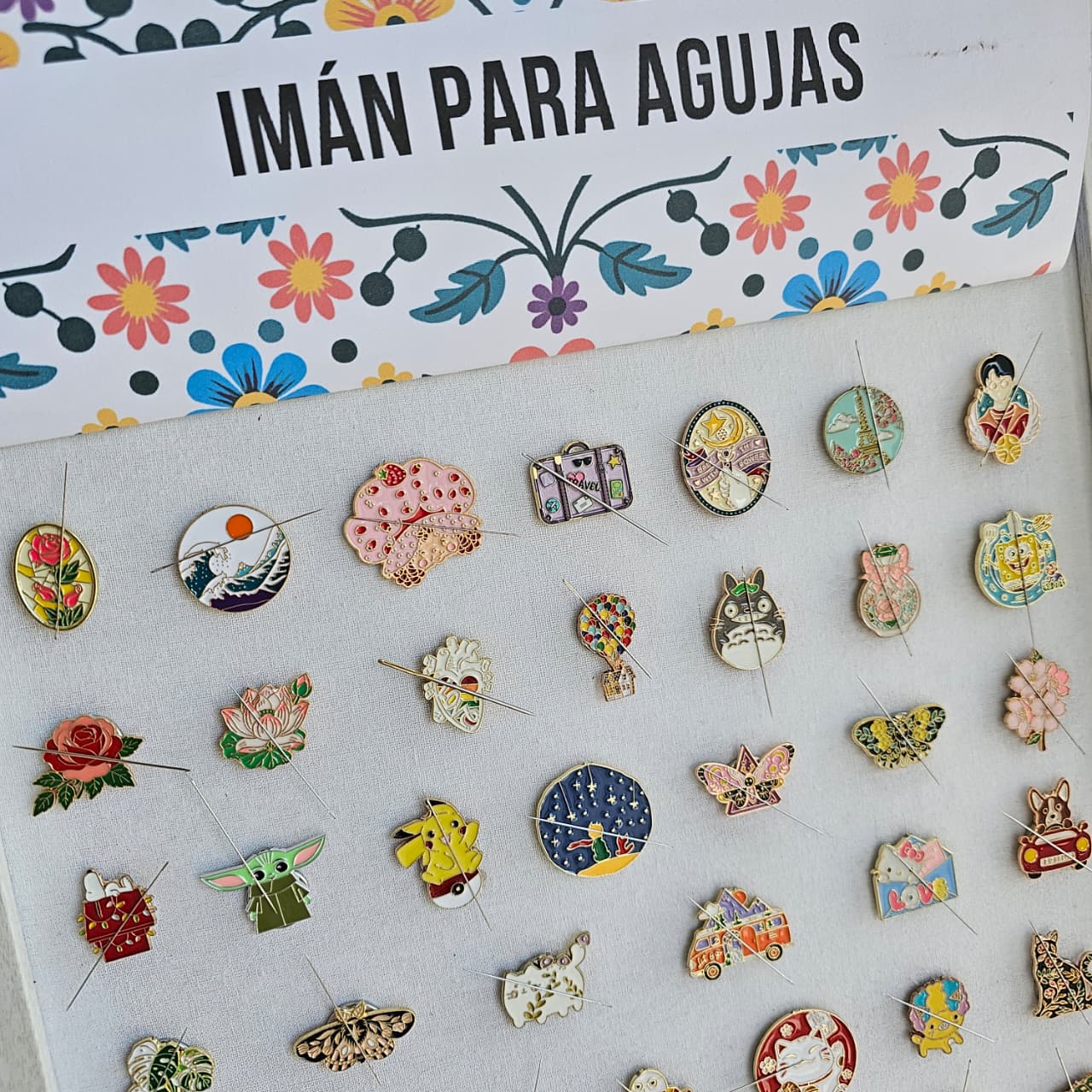 Imán para agujas (Elige el que más te gusta)