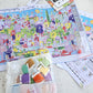 Kit punto cruz - casa colores (30x40cm)-11ct