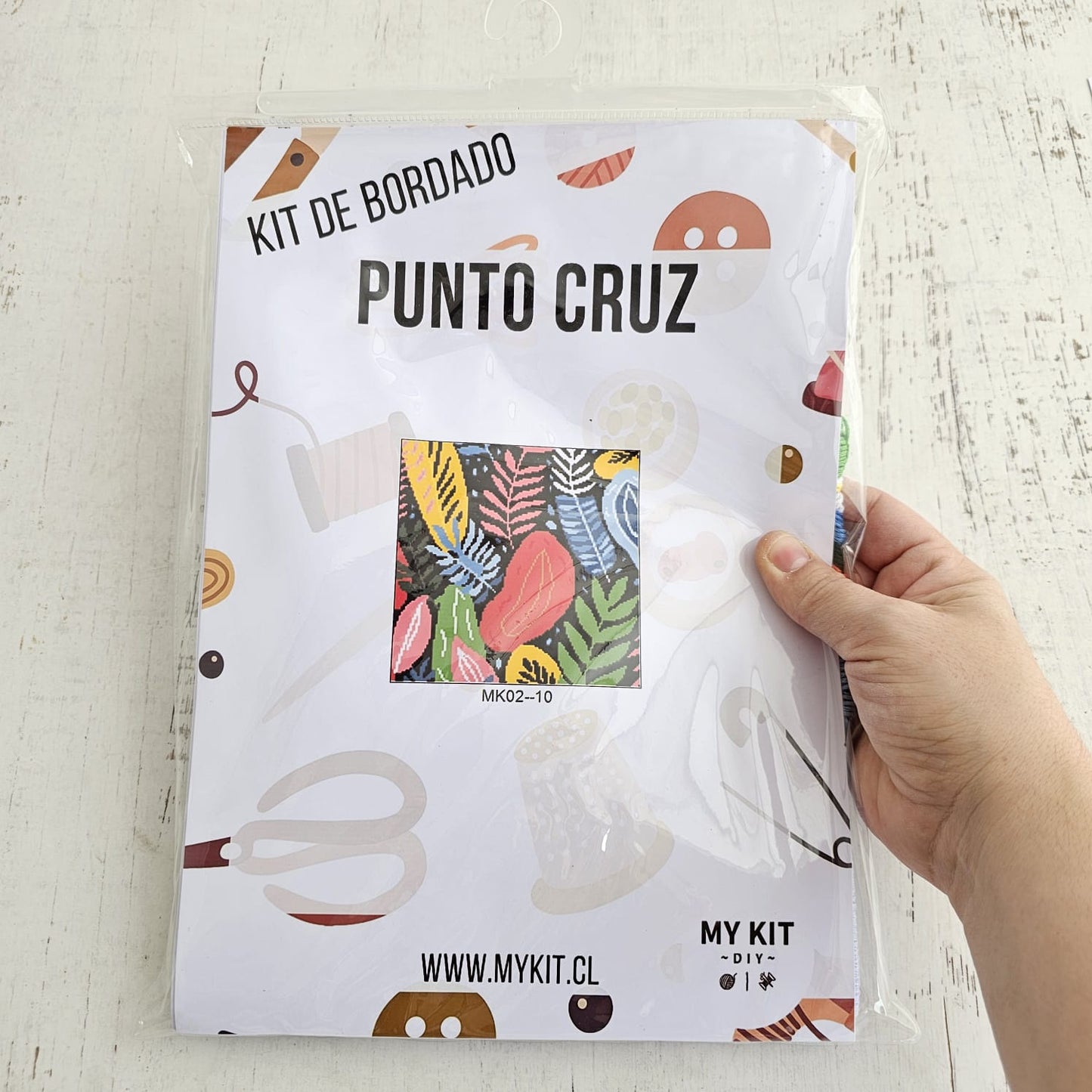 Kit punto cruz - Tropical (40x40cm)-11ct