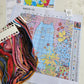 Kit punto cruz - Gatito negro colores (40x40cm)-11ct