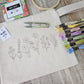 Kit cosmetiquero estuche flores Magdalena