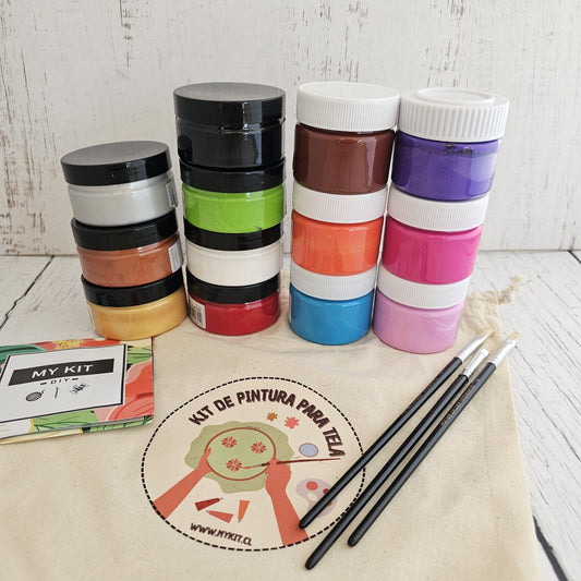 Kit pinturas para tela