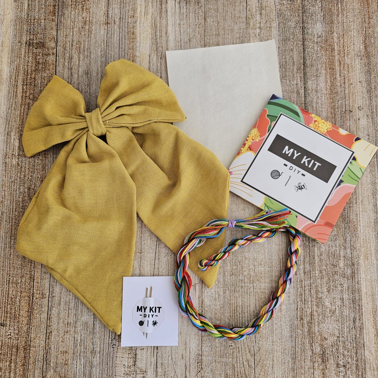 Kit Lazo pinche lino algodón grande para bordar