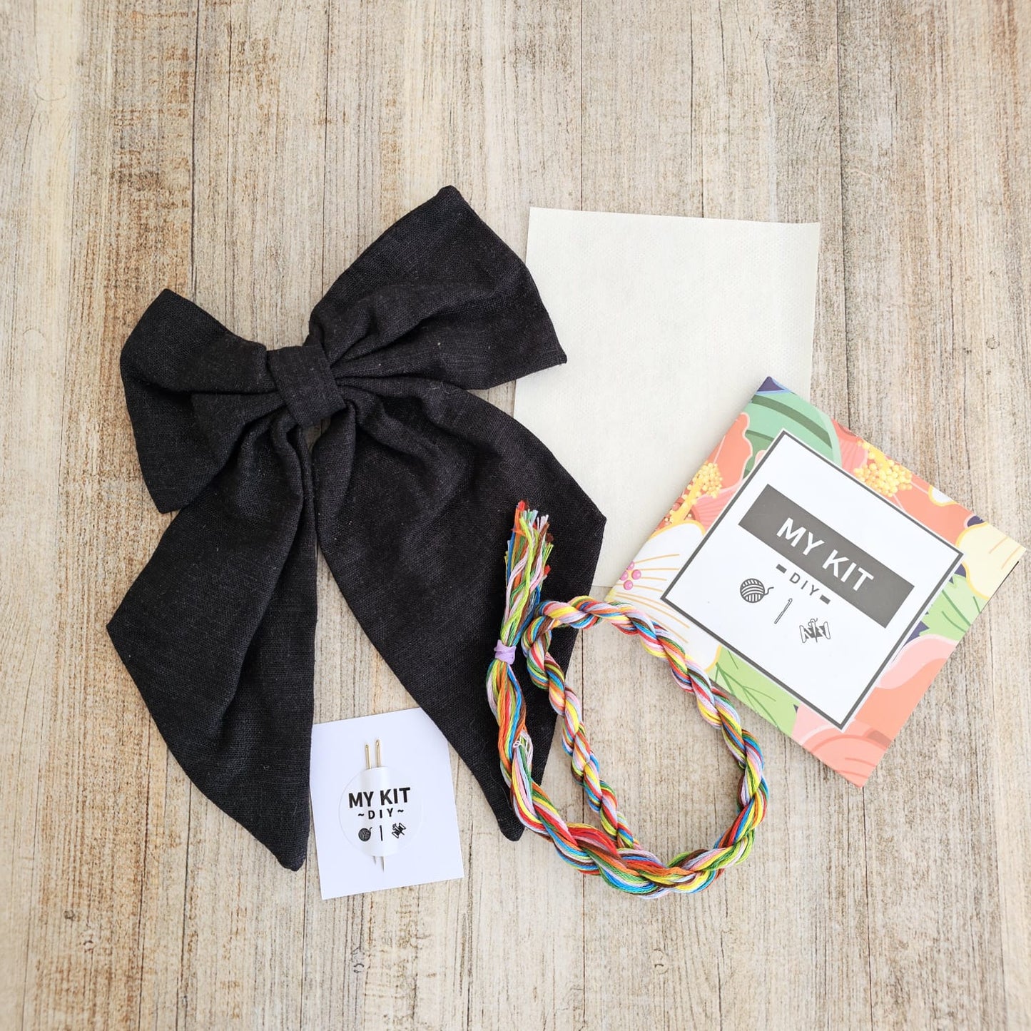 Kit Lazo pinche lino algodón grande para bordar