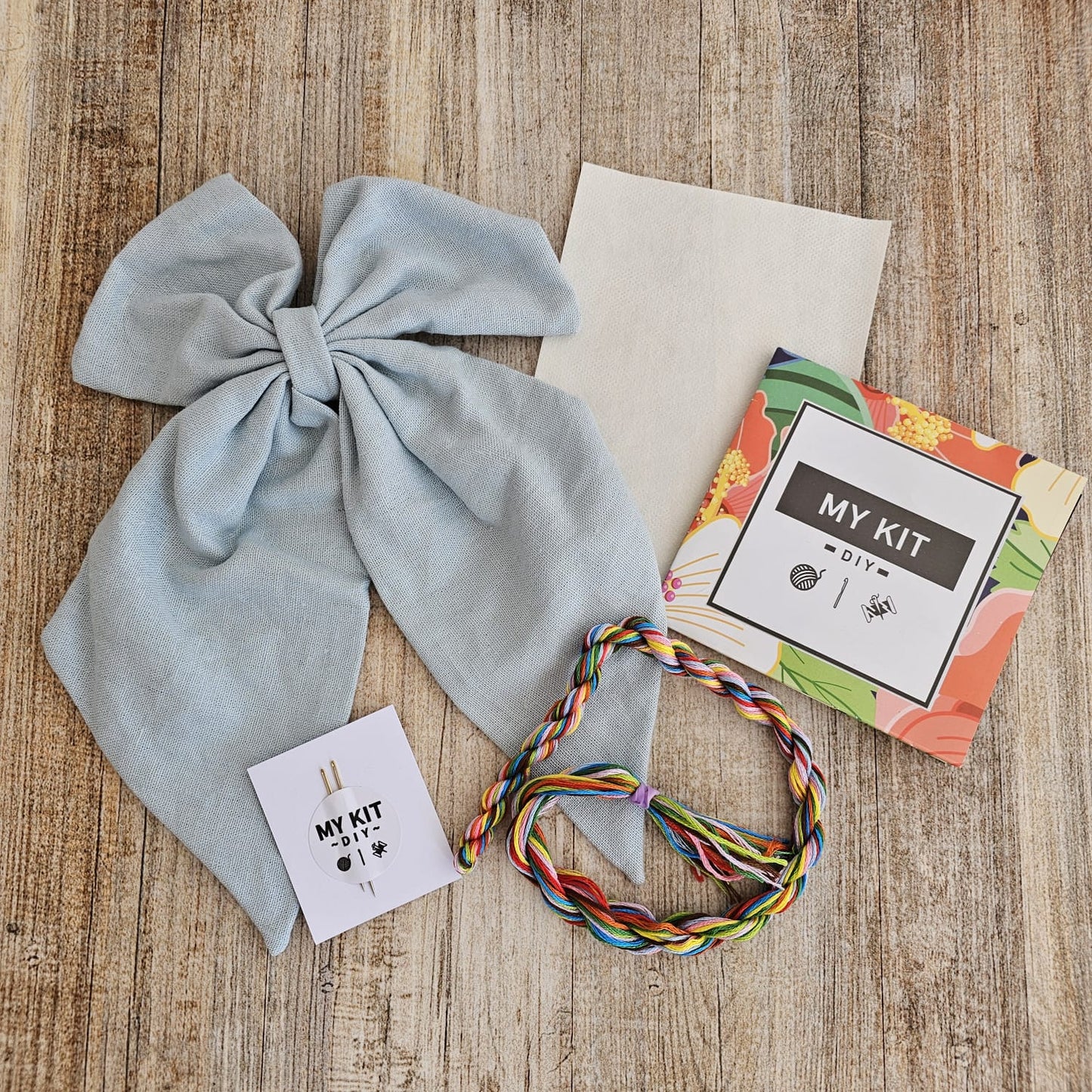 Kit Lazo pinche lino algodón grande para bordar