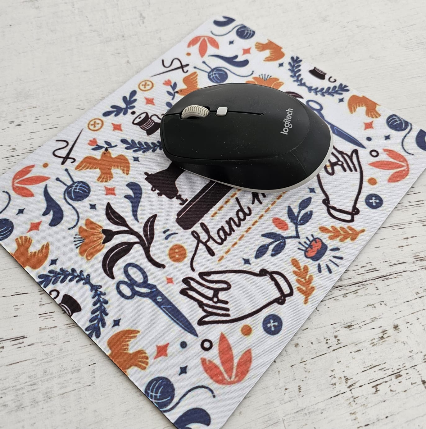 Mousepad diseño Luna "LOVE HANDMADE"
