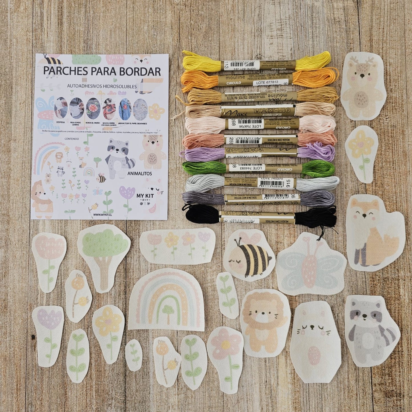 Kit parches A COLOR Animalitos
