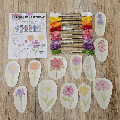 Kit parches A COLOR Flores del campo