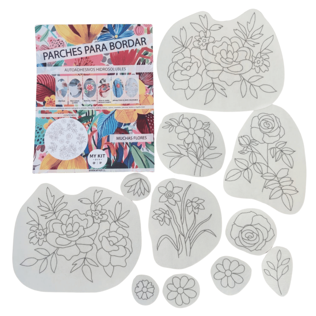 Kit parches MUCHAS FLORES