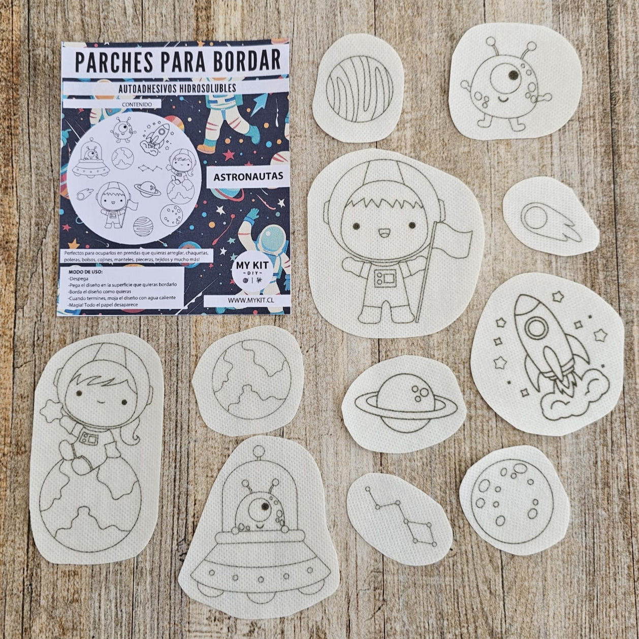 Kit parches ASTRONAUTAS