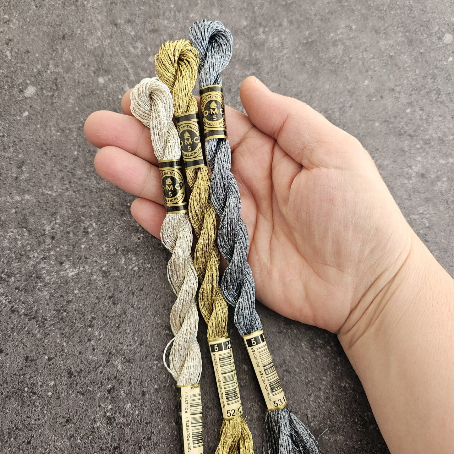 Kit hilo perlé DMC Metallic